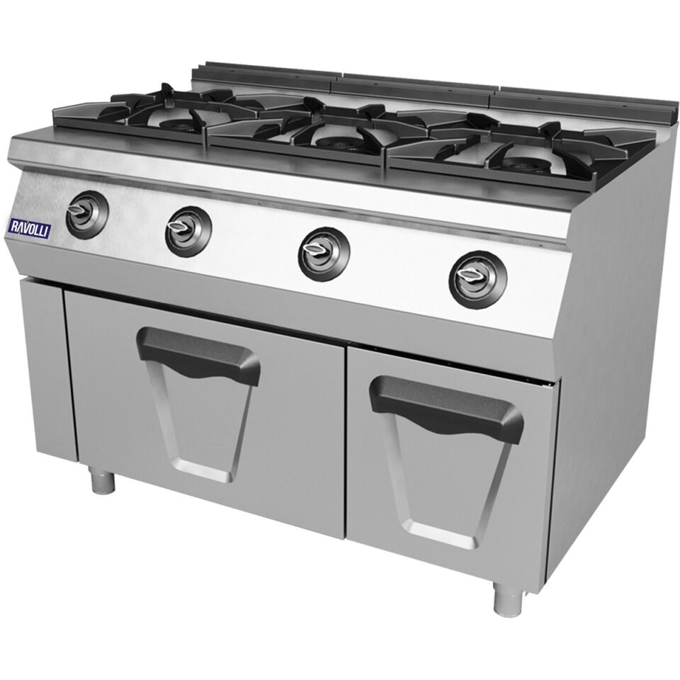 Ocak Gazlı Kuzineli 3'Lü 120X70X85 - RVL.PLS.7KG031