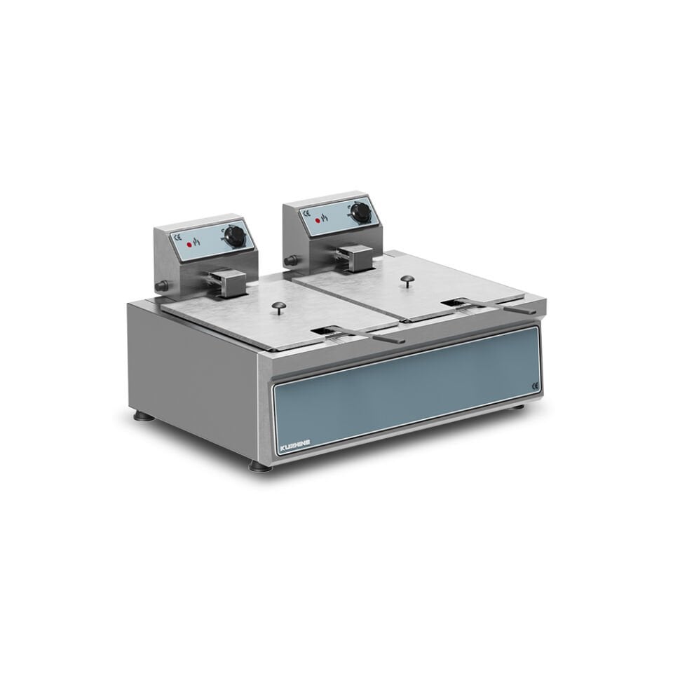 FRİTÖZ ÇİFTLİ ELEKTRİKLİ 5+5 LT - KZ.FEH.55