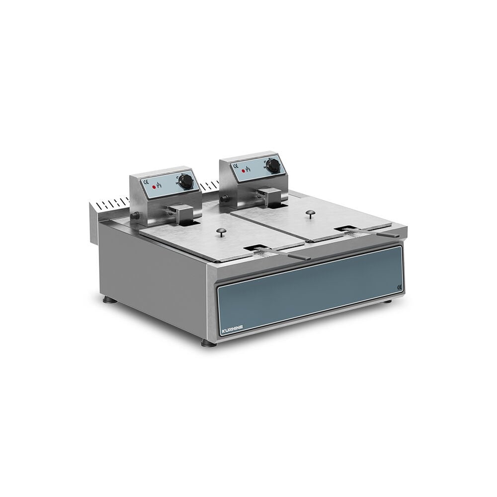 FRİTÖZ ÇİFTLİ ELEKTRİKLİ 5+5 LT - KZ.FES.55