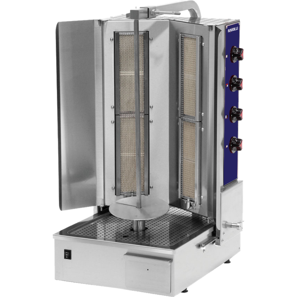 Döner Ocağı Gazlı Alttan Motorlu 4 Radyanlı - RVL.DN.151-2R