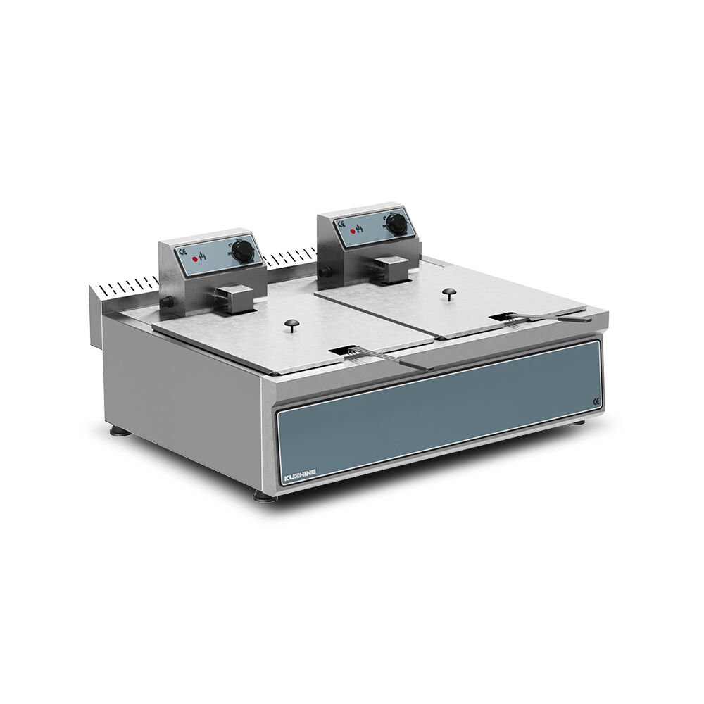 FRİTÖZ ÇİFTLİ ELEKTRİKLİ 8+8 LT - KZ.FES.88