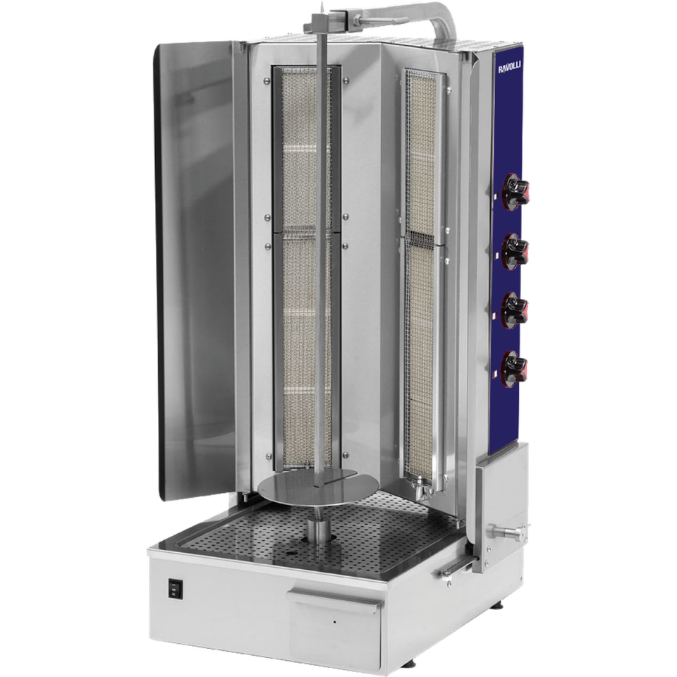 Döner Ocağı Gazlı Alttan Motorlu 4 Radyanlı - RVL.DN.152-2R