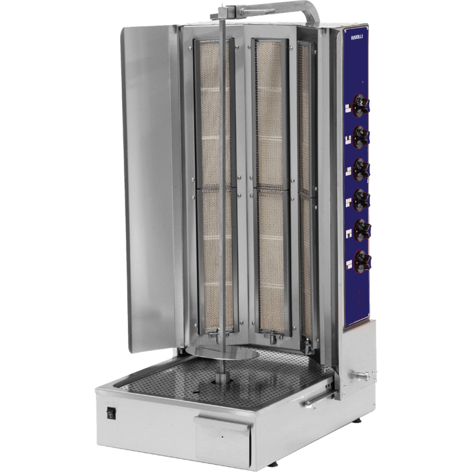 Döner Ocağı Gazlı Alttan Motorlu 6 Radyanlı - RVL.DN.151-3R