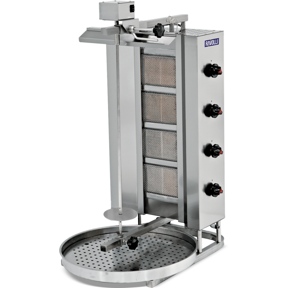 Döner Ocağı Gazlı Üstten Motorlu 5 Radyanlı - RVL.DN.222