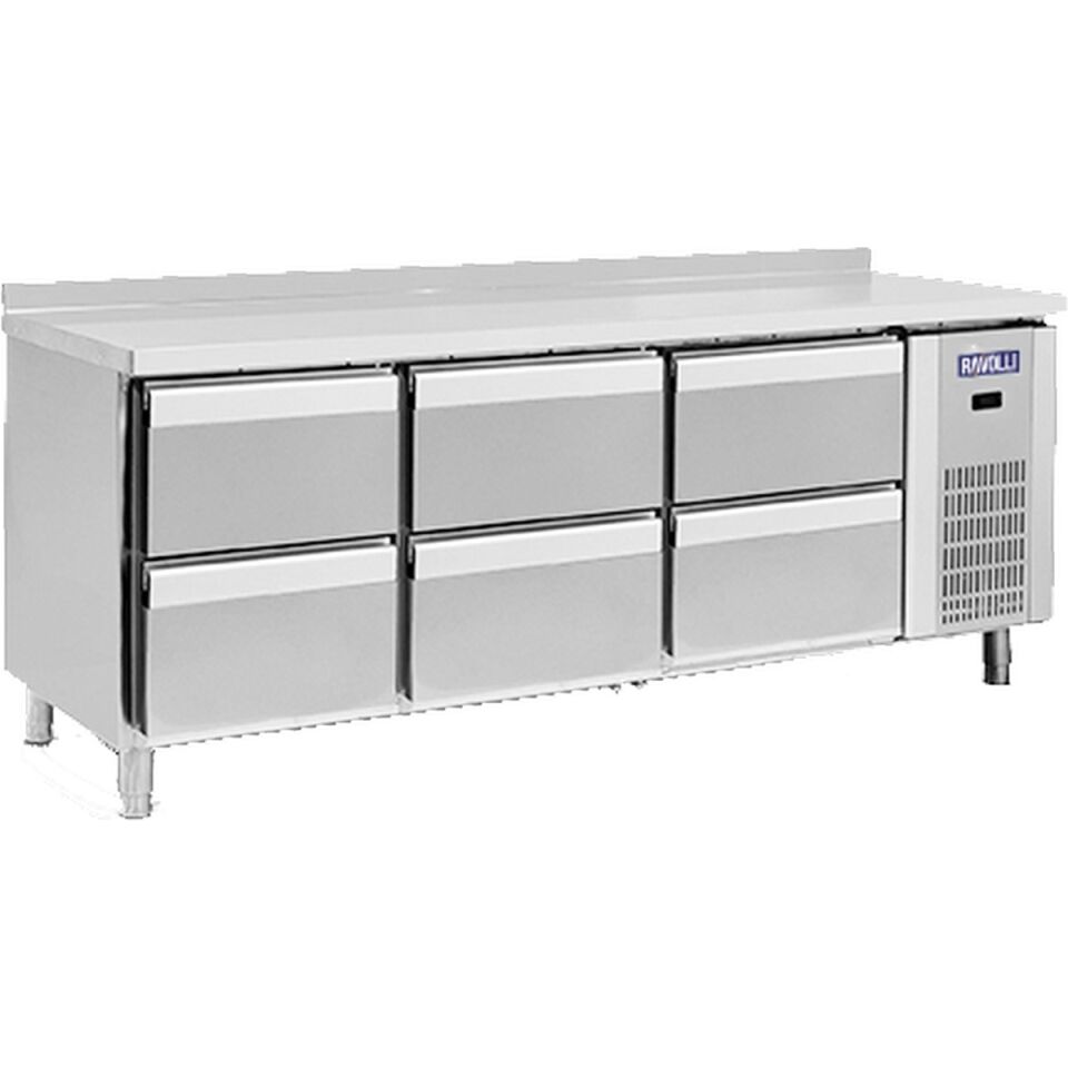 Tezgah Tip Buzdolabı 6 Çekmeceli 200X70X85 RVL.200.70.01-6C