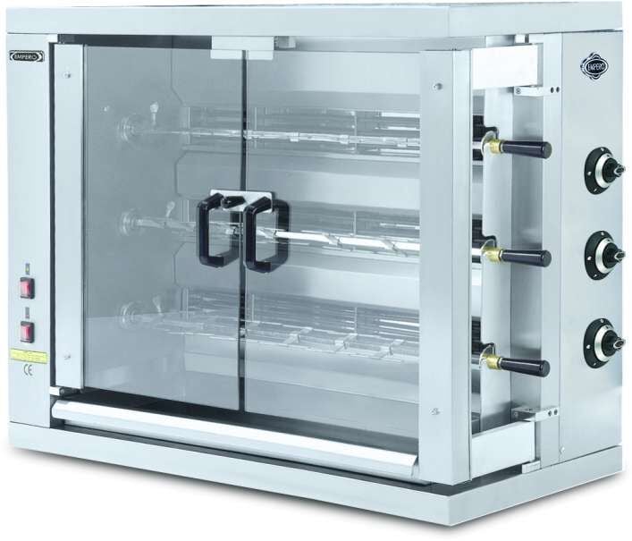 Piliç Kızartma Makinesi Gazlı 18'Li - EMP.3EG