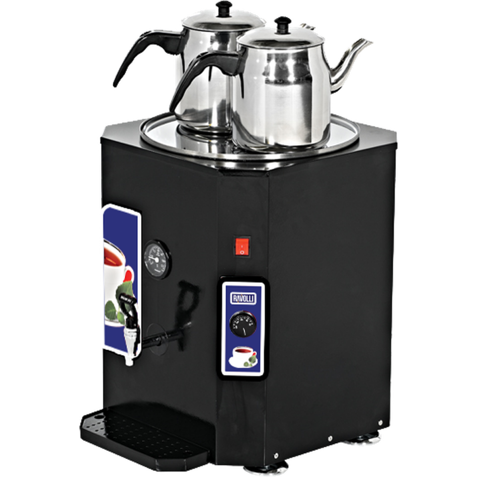 Çay Makinesi İki Demlikli 250 Bardak  - RVL.DCY.250