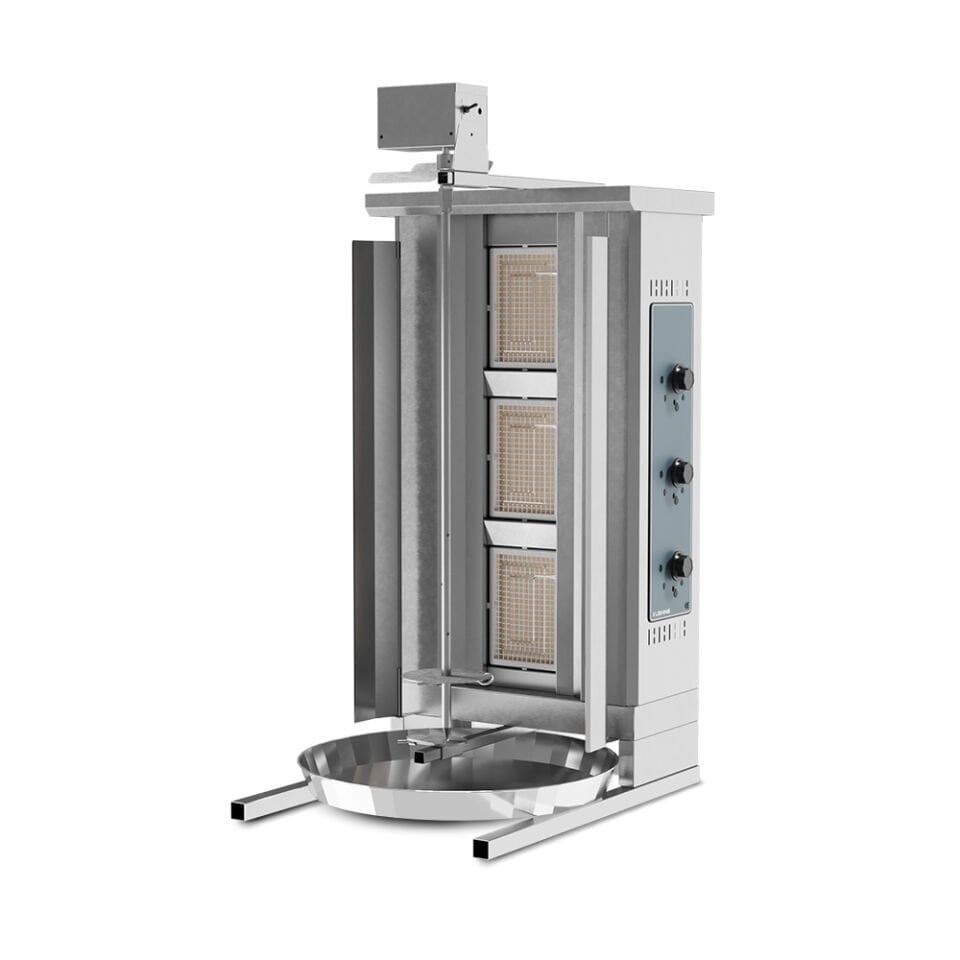 Döner Ocağı Gazlı Üstten Motorlu 3 Radyanlı - KZ.DGU.03