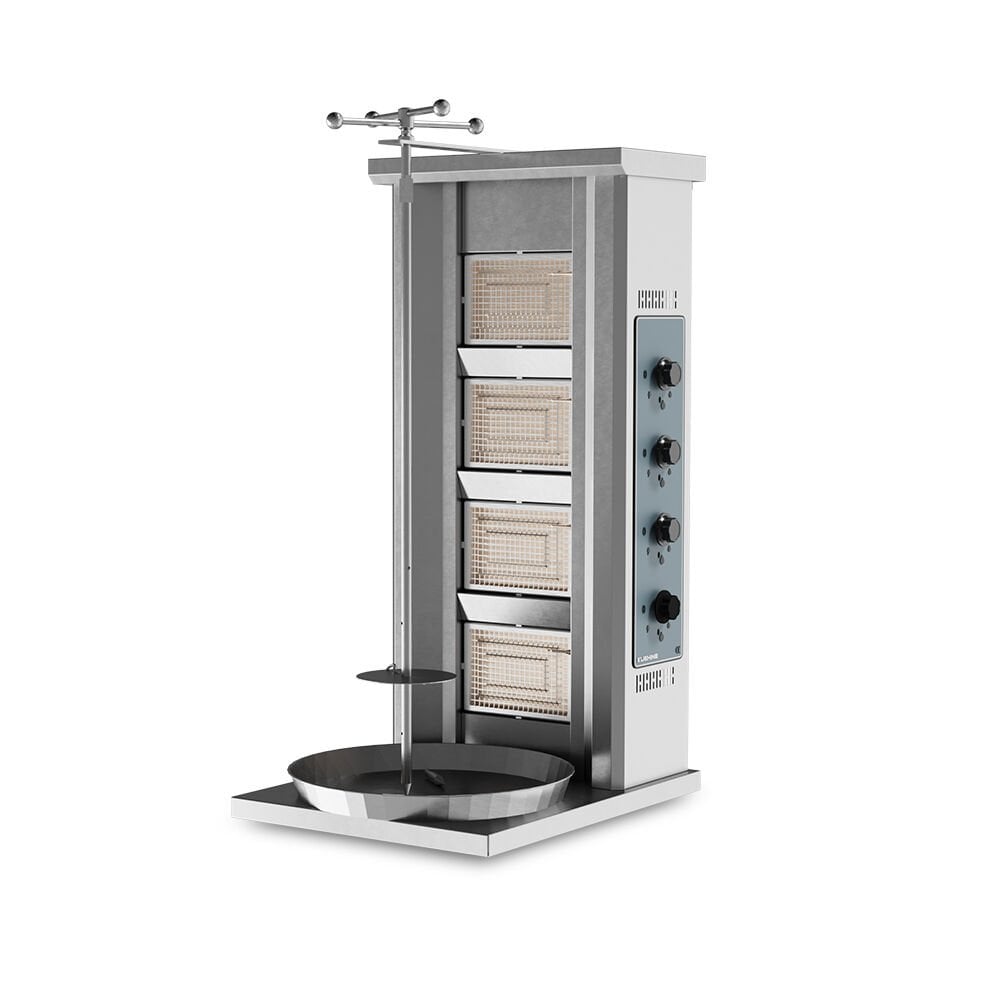 Döner Ocağı Gazlı Motorsuz 4 Radyanlı - KZ.DGN.04