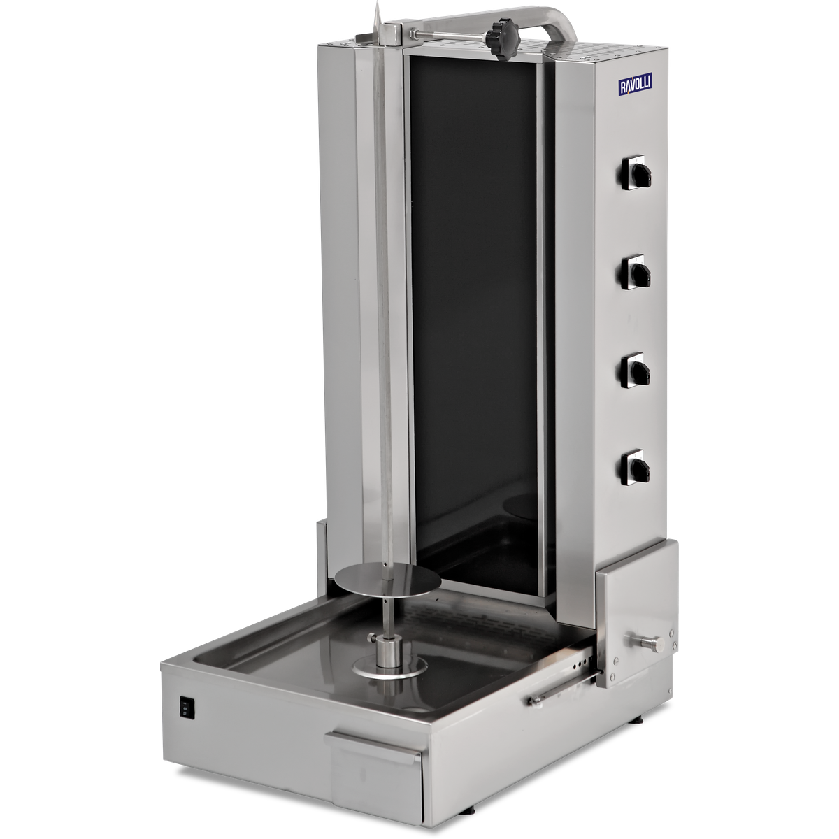 Döner Ocağı Elektrikli Camlı Alttan Motorlu 3 Radyanlı  - RVL.DN.170