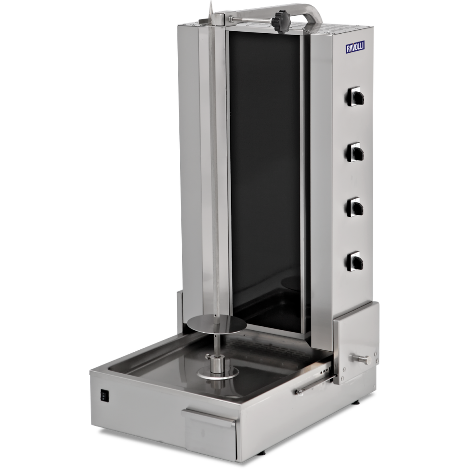 Döner Ocağı Elektrikli Camlı Alttan Motorlu 3 Radyanlı - RVL.DN.170