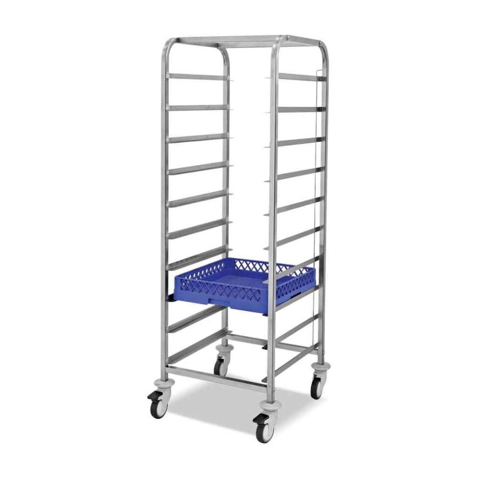 Basket Taşıma Arabası Yüksek 10 Basket - EMP.BAKY.2.10