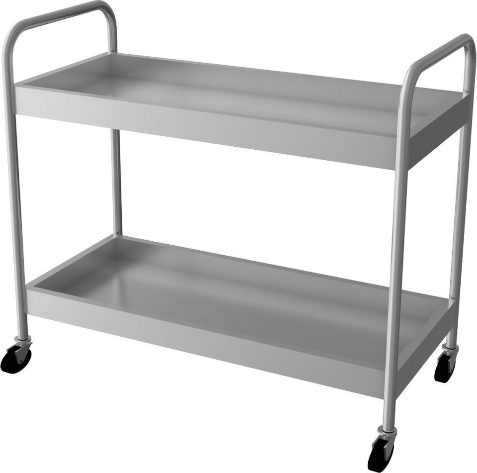 Bulaşık Toplama Arabası Havuzlu 2 Katlı - EMP.BAH.2.8555-90