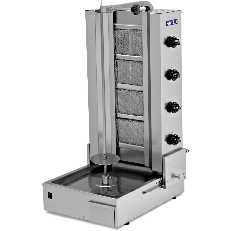 Döner Ocağı Gazlı Alttan Motorlu 4 Radyanlı - RVL.DN.151