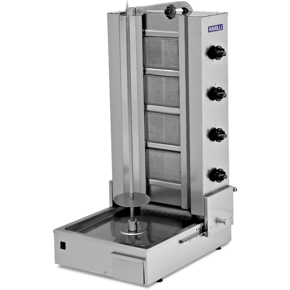 Döner Ocağı Gazlı Alttan Motorlu 4 Radyanlı - RVL.DN.151 Doğalgaz