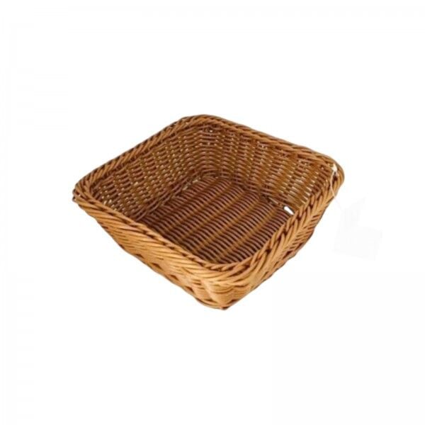 Hasır Ekmek Sepeti Kare 19 CM