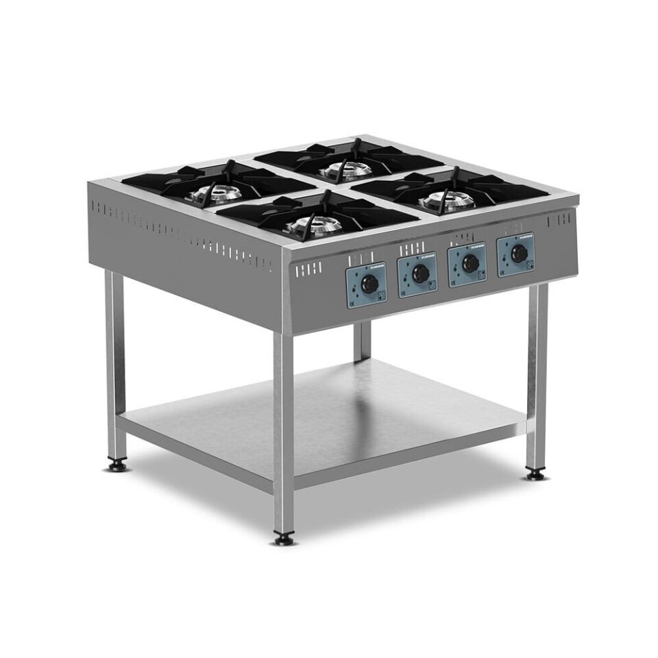 Taban Raflı Ocak 4 Gözlü Gazlı  - KZ.OGT.04