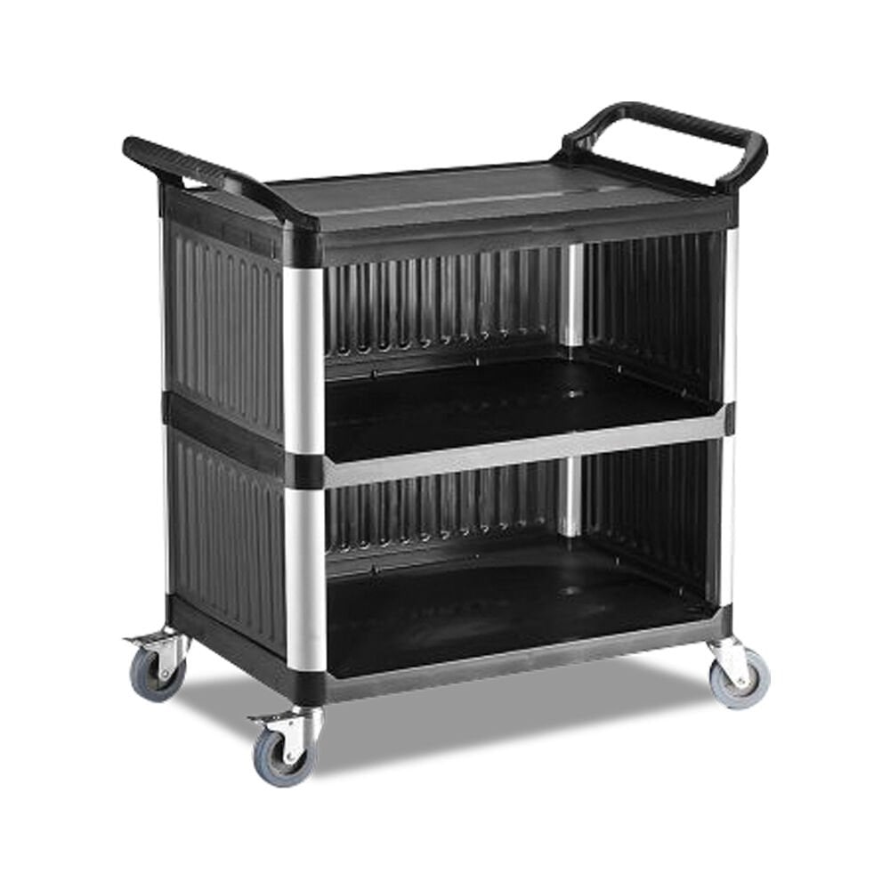 Plastik Servis Arabası Monoblok 3 Katlı - EMP.PSV.03-K