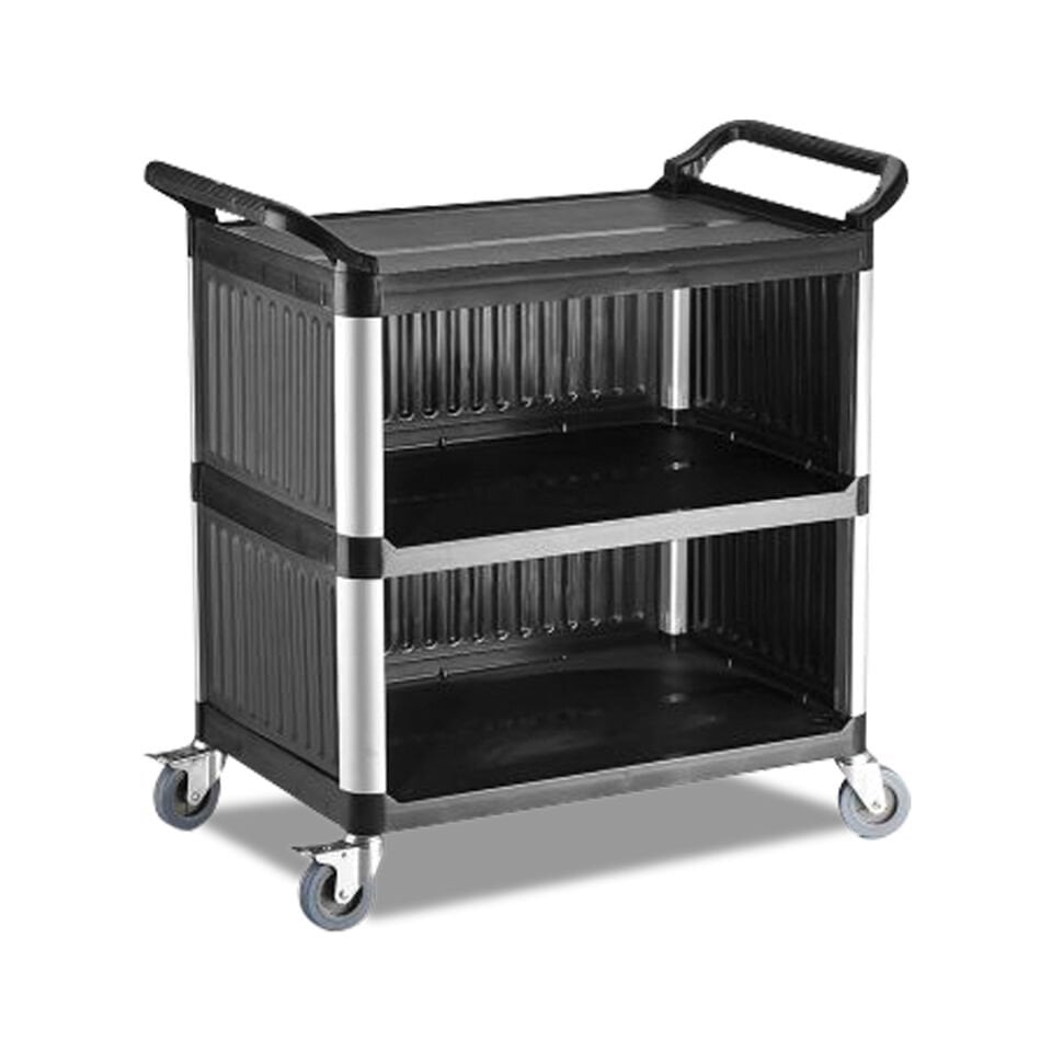 Plastik Servis Arabası Monoblok 3 Katlı - EMP.PSV.03-K