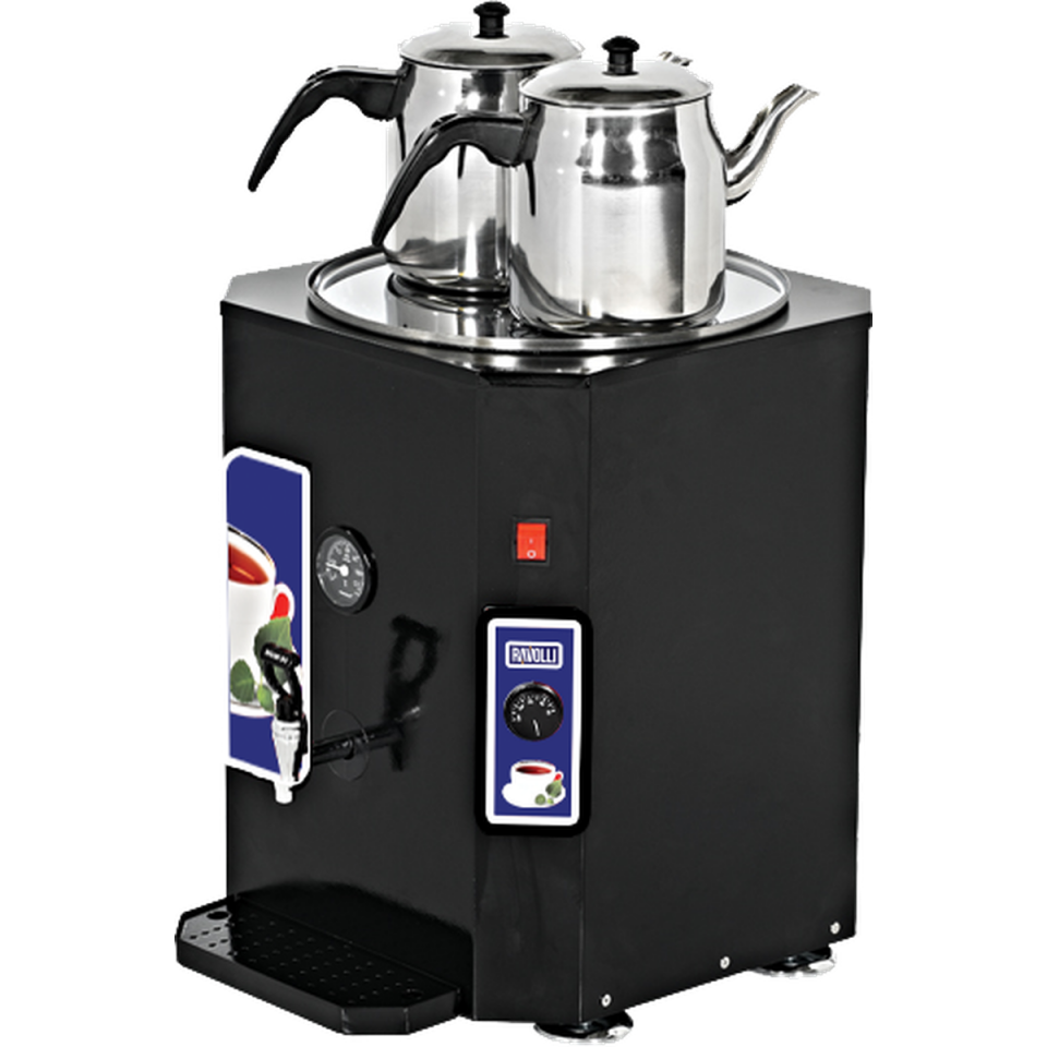Çay Makinesi İki Demlikli 250 Bardak - RVL.DCY.250