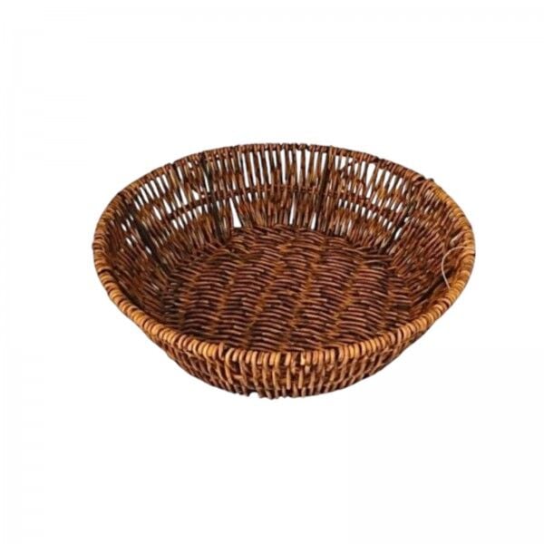 Hasır Ekmek Sepeti Yuvarlak 24 CM