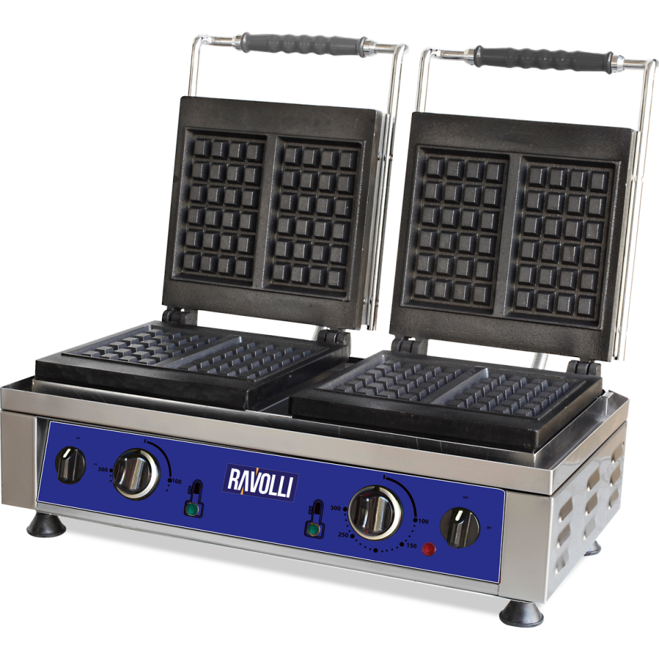 Waffle Makinesi İkili Kare - RVL.WF.020