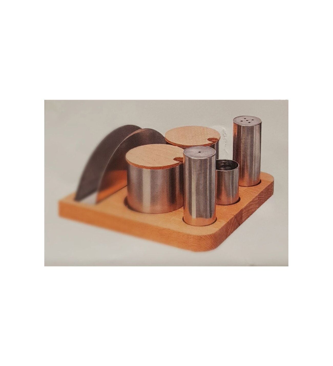 Tuzluk Takımı Baharatlıklı Ve Peçetelikli KBT-122