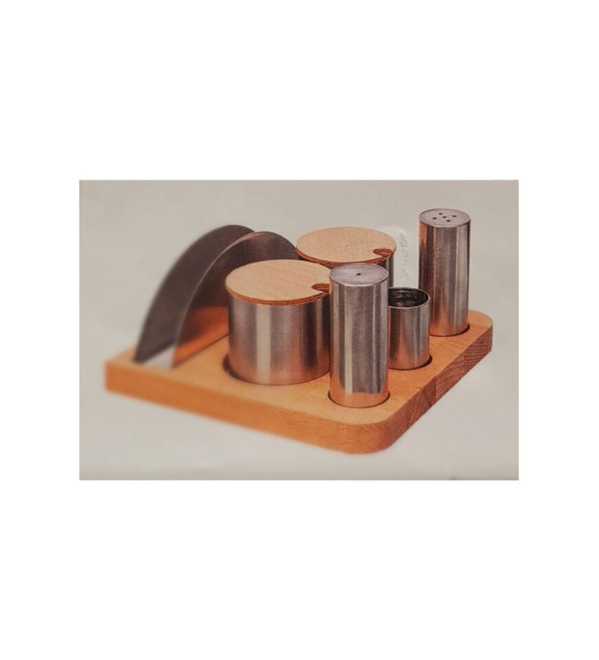 Tuzluk Takımı Baharatlıklı Ve Peçetelikli KBT-122