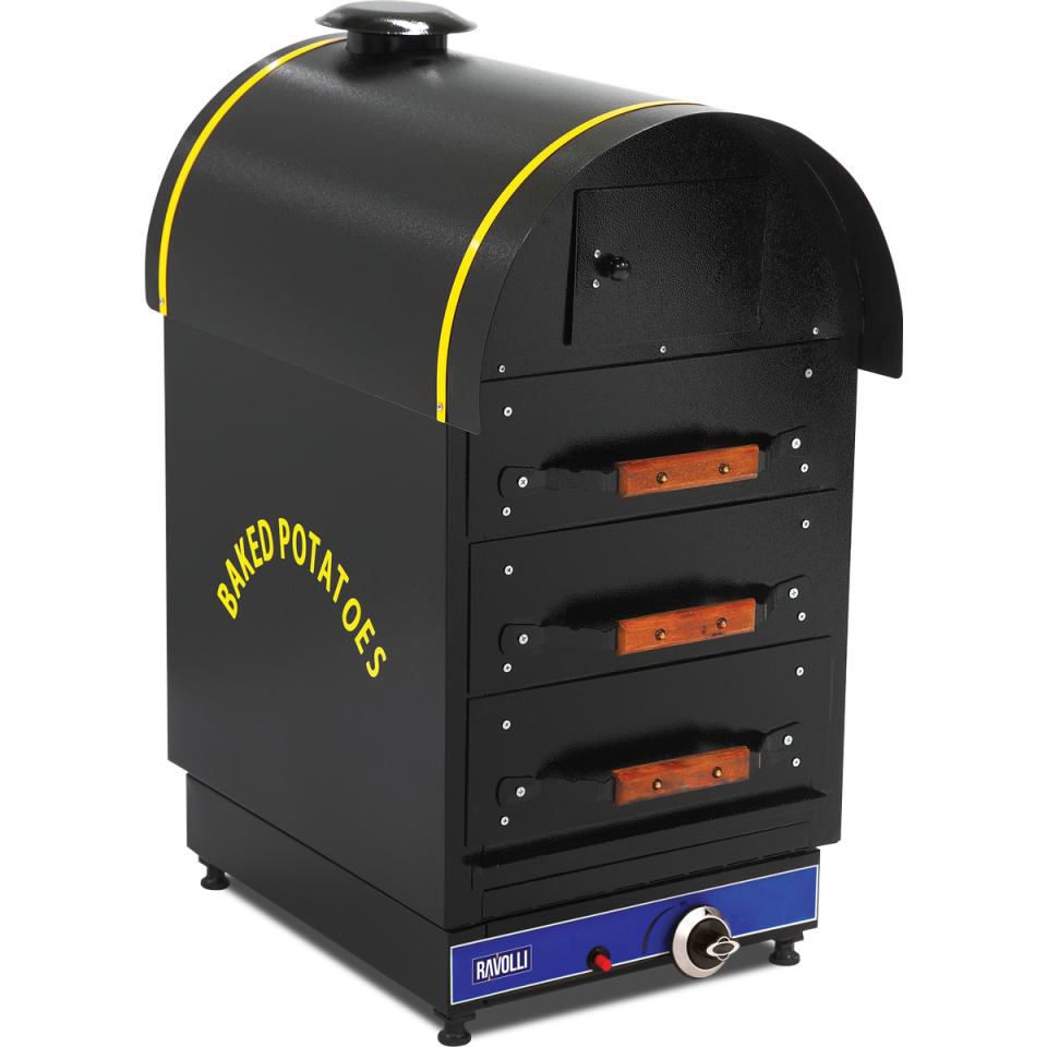 Kumpir Fırını Gazlı 3 Çekmeceli - RVL.KFG.030