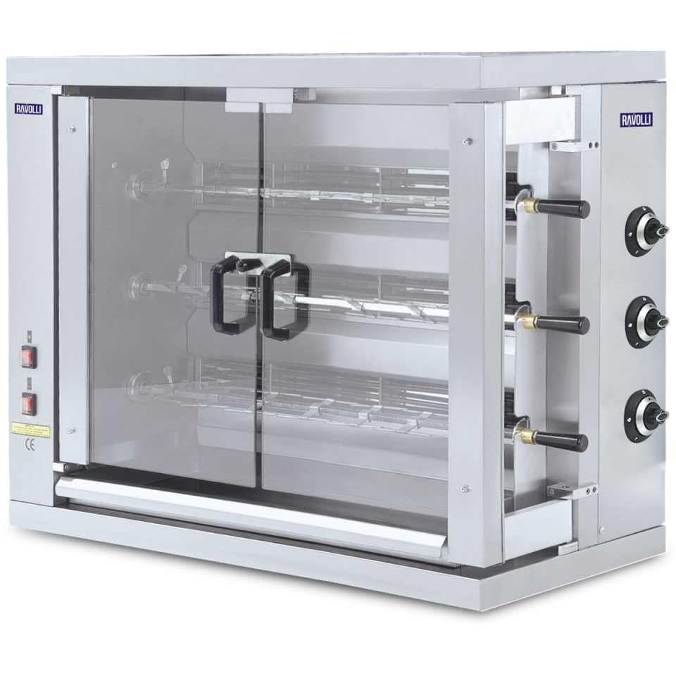 Piliç Kızartma Makinesi Elektrikli 18'Li - RVL.3EE