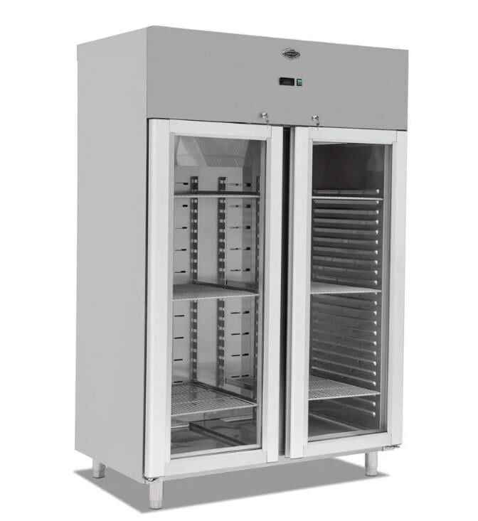 Dik Tip Buzdolabı Camlı Çift Kapılı - EMP.140.80.03-CLS