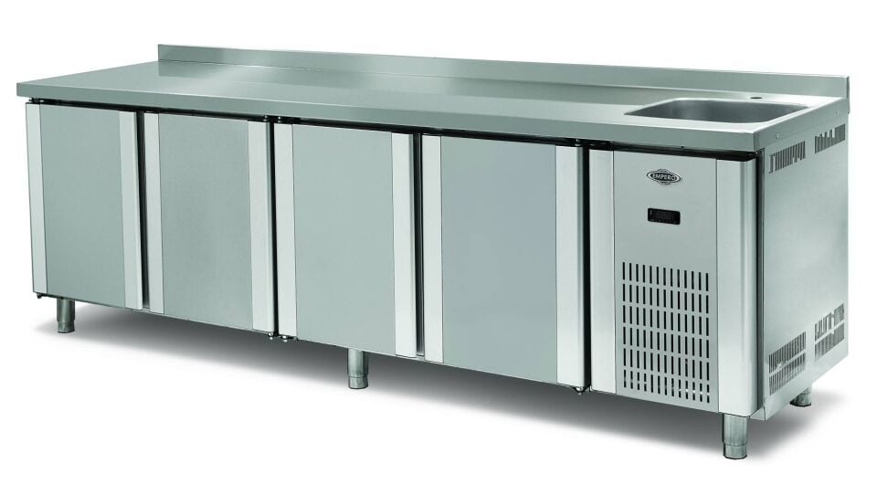 Tezgah Tip Buzdolabı Evyeli 4 Kapılı - EMP.255.70.01-EV