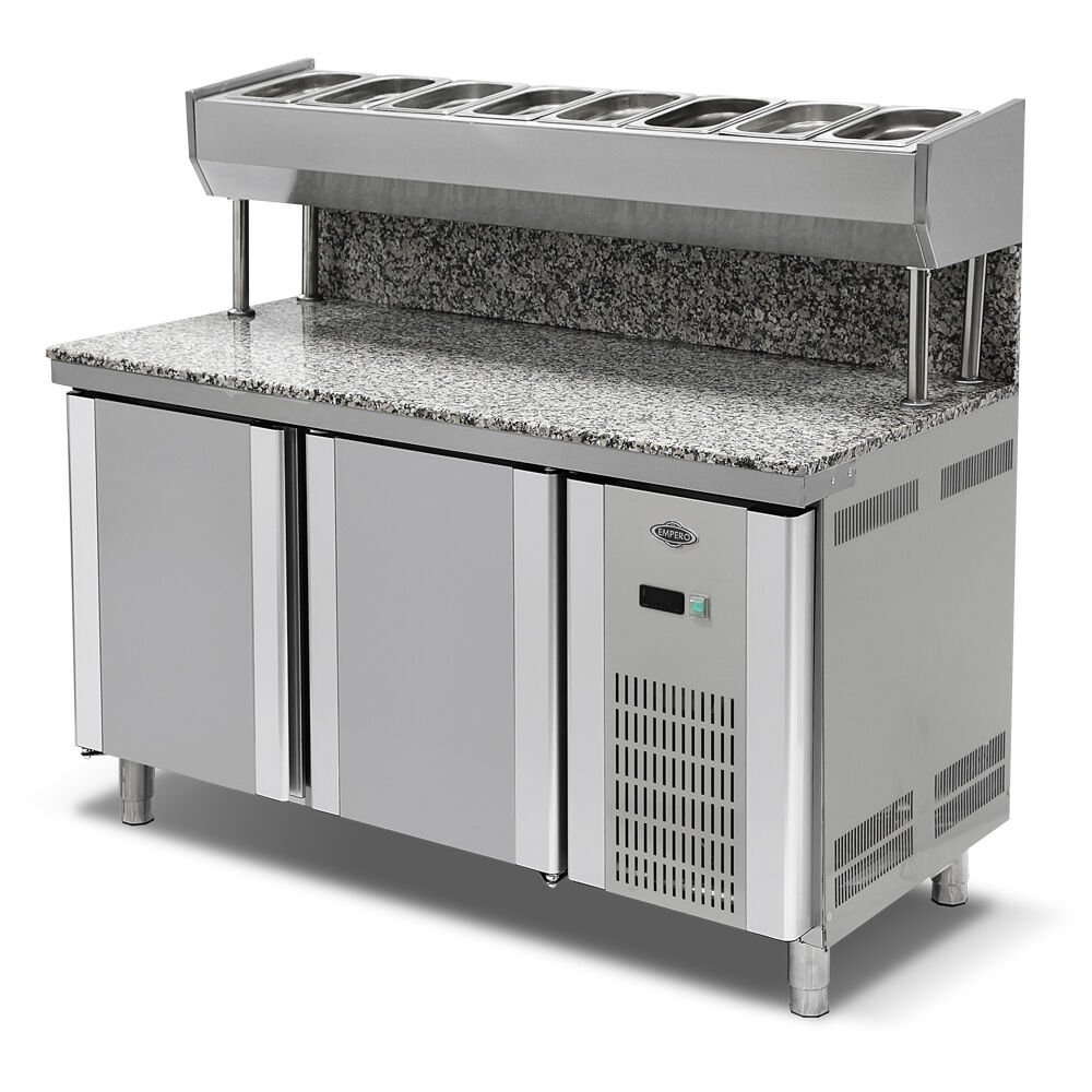 Pizza Ve Salata Hazırlık Buzdolabı 2 Kapılı Granitli - EMP.150.80.01-PSYG