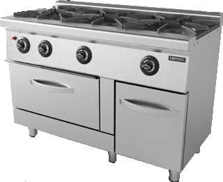Ocak Gazlı Kuzineli 3'Lü 120X60X85 - EMP.6KG031