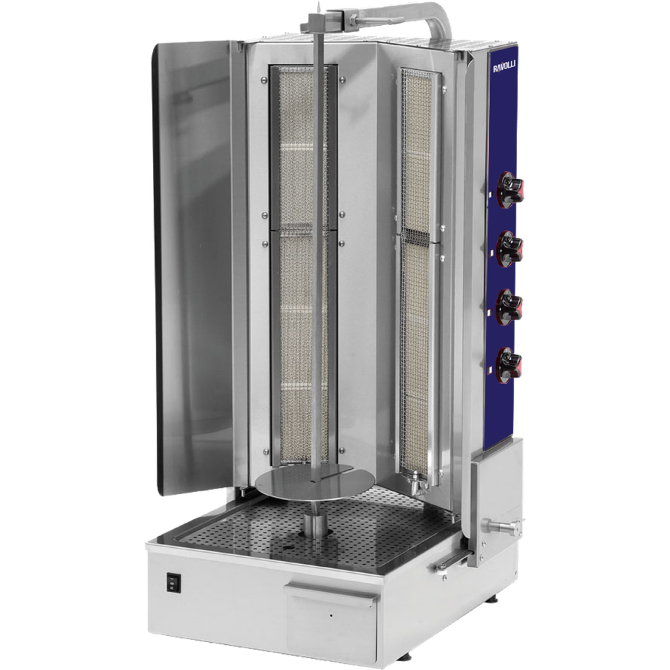 Döner Ocağı Gazlı Alttan Motorlu 4 Radyanlı - RVL.DN.152-2R LPG