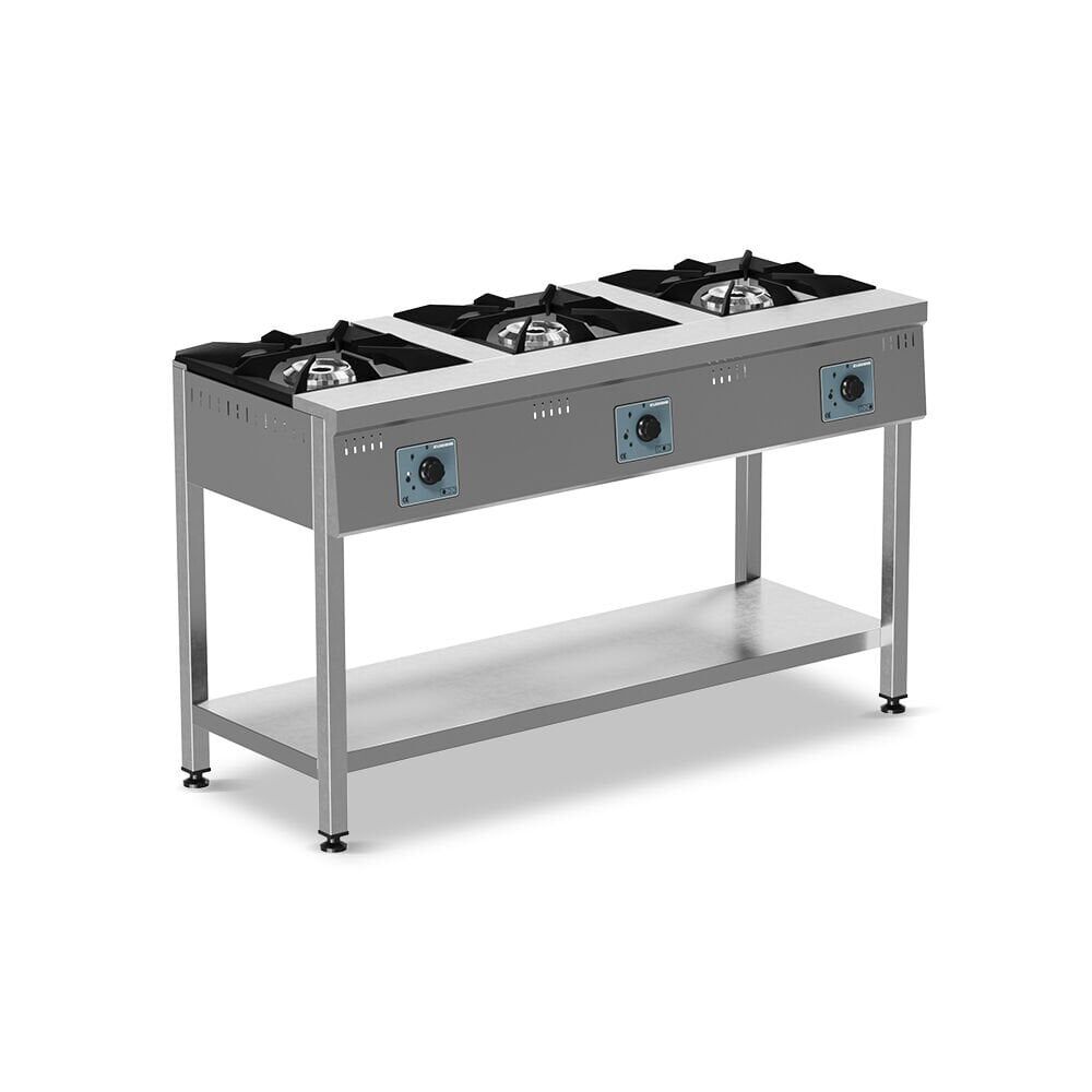 Taban Raflı Ocak 3 Gözlü Gazlı - KZ.OGT.03