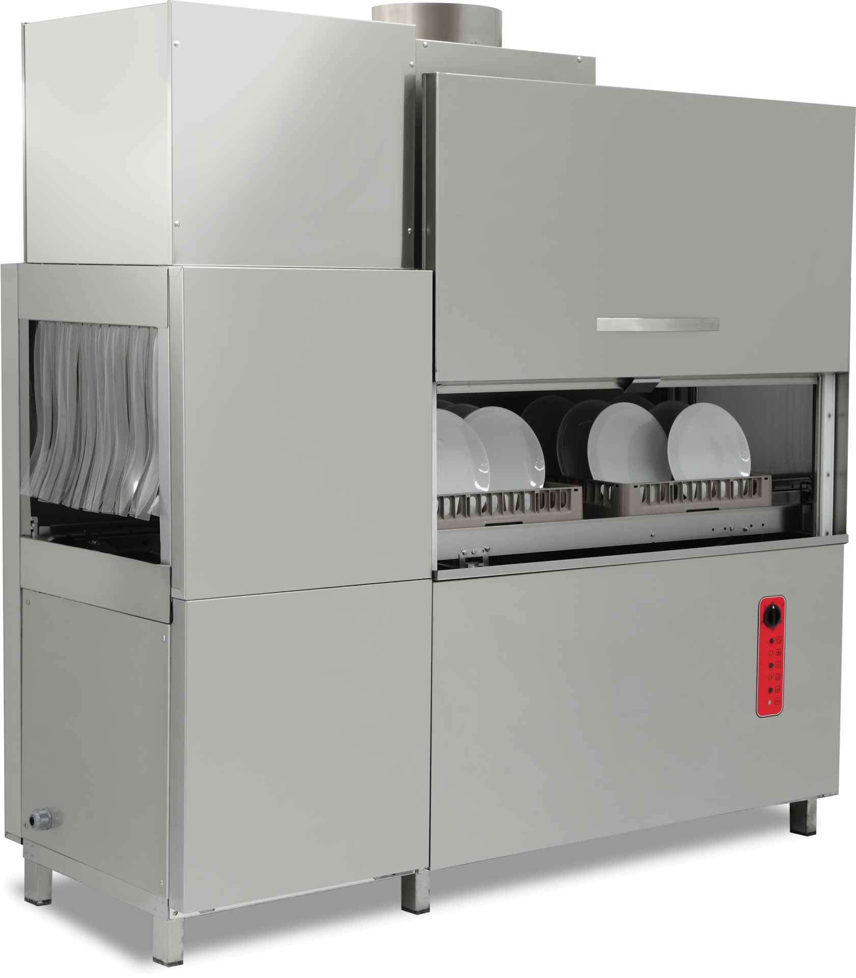 Bulaşık Makinesi 2000 Tb/Sa Sol Giriş Full 380V - EMP.2000-SOL-L-F