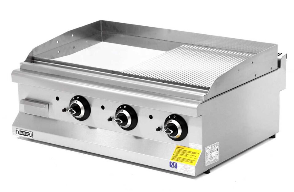 Izgara Krom Gazlı Düz+Oluklu 90X60X30 - EMP.6IG032-K