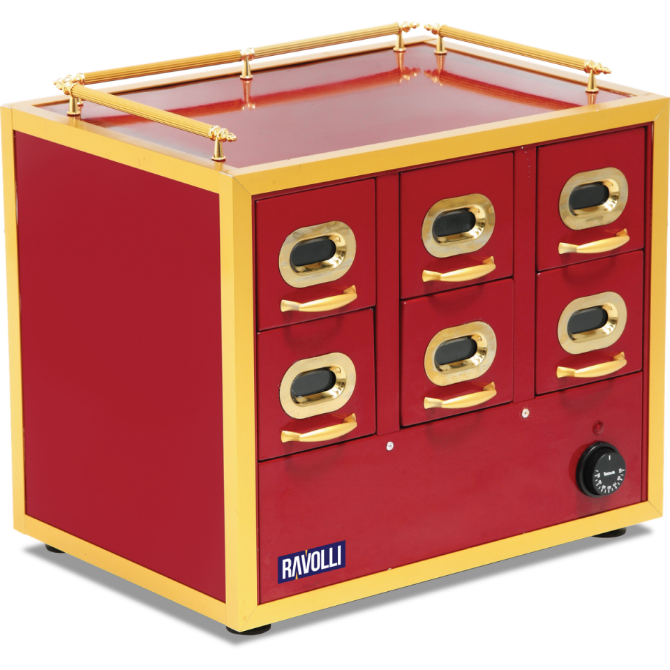 Isıtmalı Kuruyemiş Ünitesi 6 Çekmeceli - RVL.KU.02