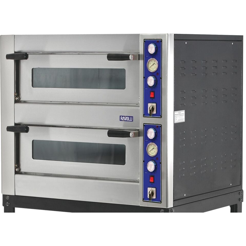 Pizza Fırını İki Katlı Elektrikli - RVL.8+8