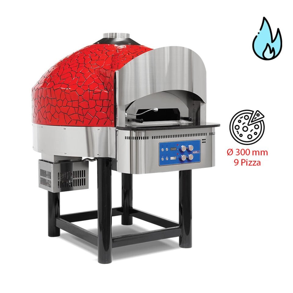 Sabit Tabanlı Pizza Fırını Gazlı - RVL.SPO.03-D