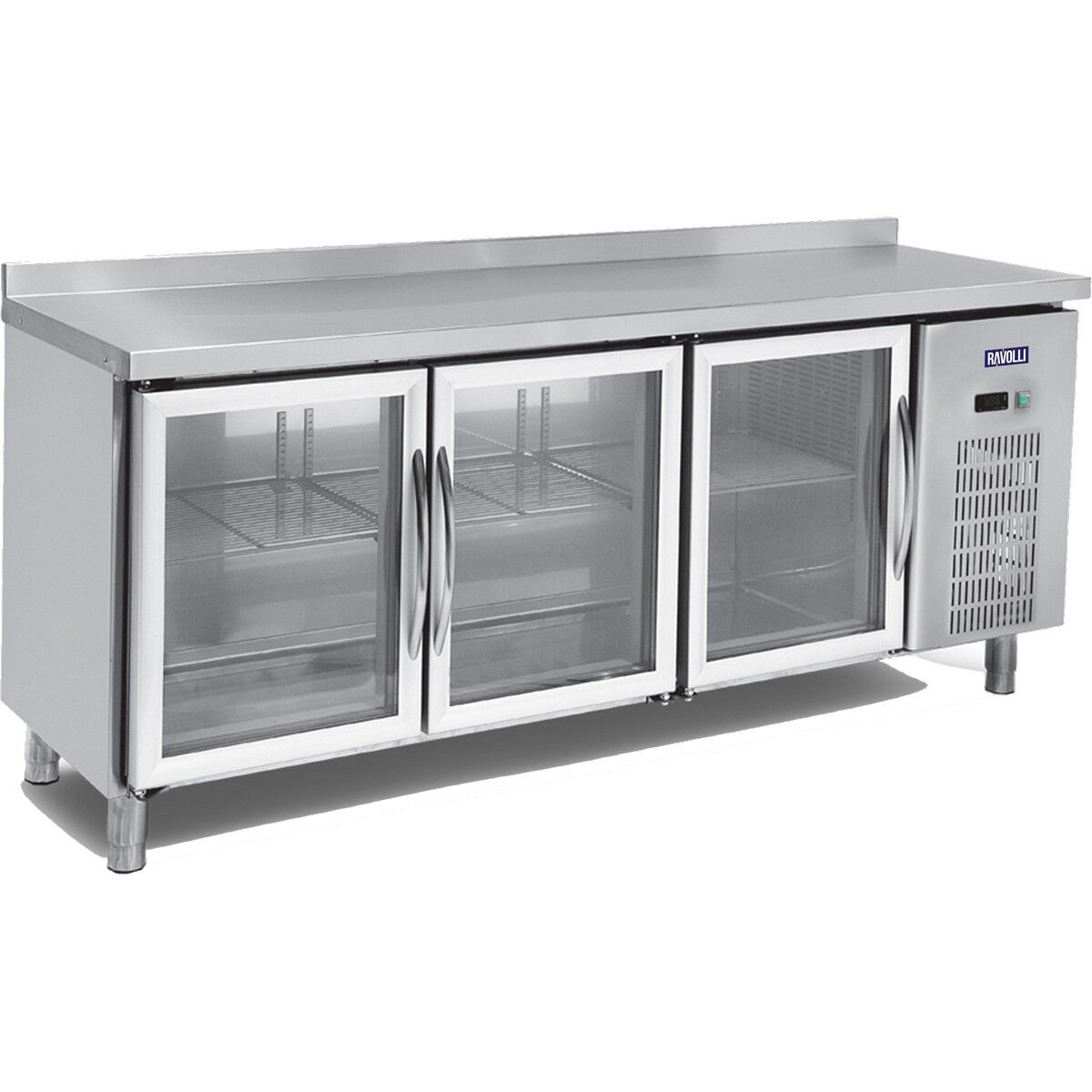 Tezgah Tip Buzdolabı Camlı 3 Kapılı - RVL.200.60.03-CLS