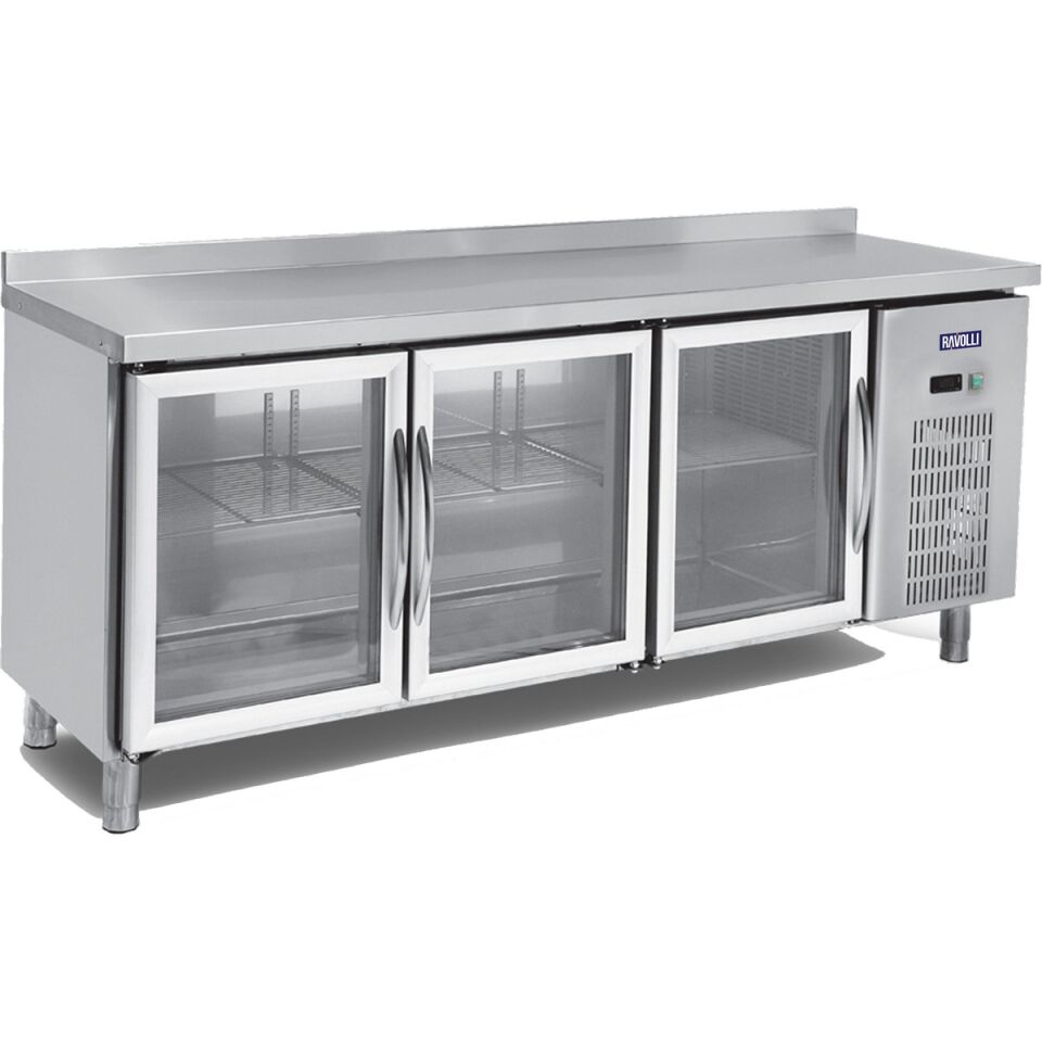 Tezgah Tip Buzdolabı Camlı 3 Kapılı - RVL.200.60.03-CLS