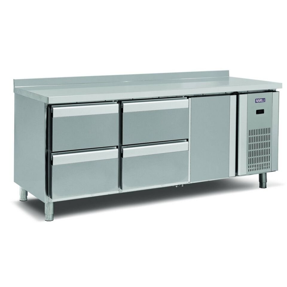 Tezgah Tip Buzdolabı 4 Çekmece + 1 Kapı - RVL.200.70.01-4C