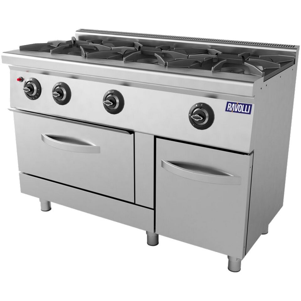 Ocak Gazlı Kuzineli 3'Lü 120X60X85 - RVL.6KG031