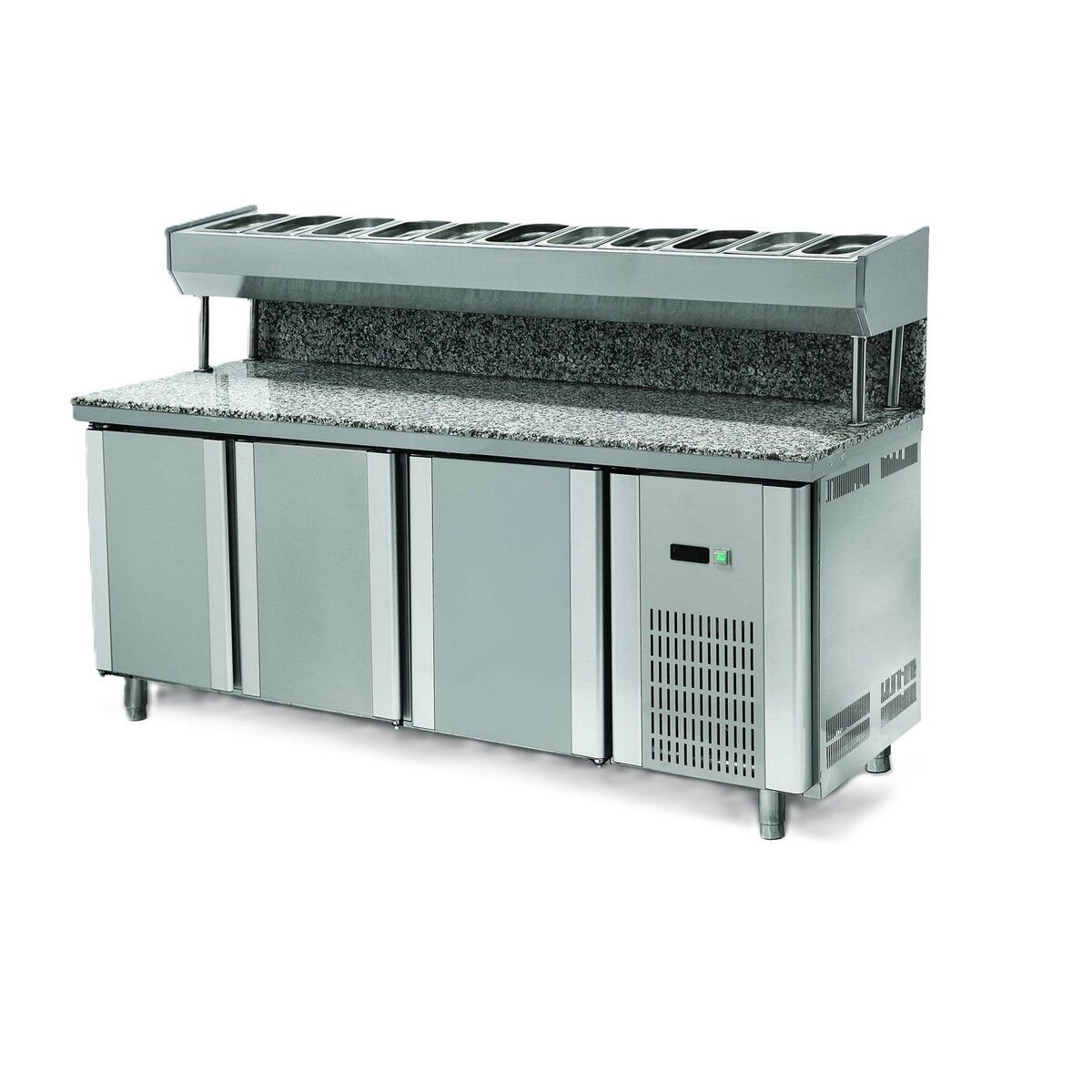 Pizza Ve Salata Hazırlık Buzdolabı 3 Kapılı Granitli - RVL.200.80.01-PSYG