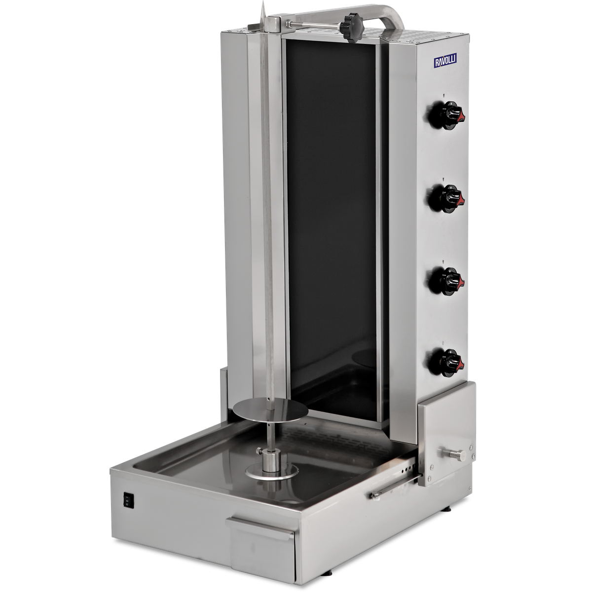 Döner Ocağı Gazlı Camlı Alttan Motorlu 4 Radyanlı - RVL.DN.211