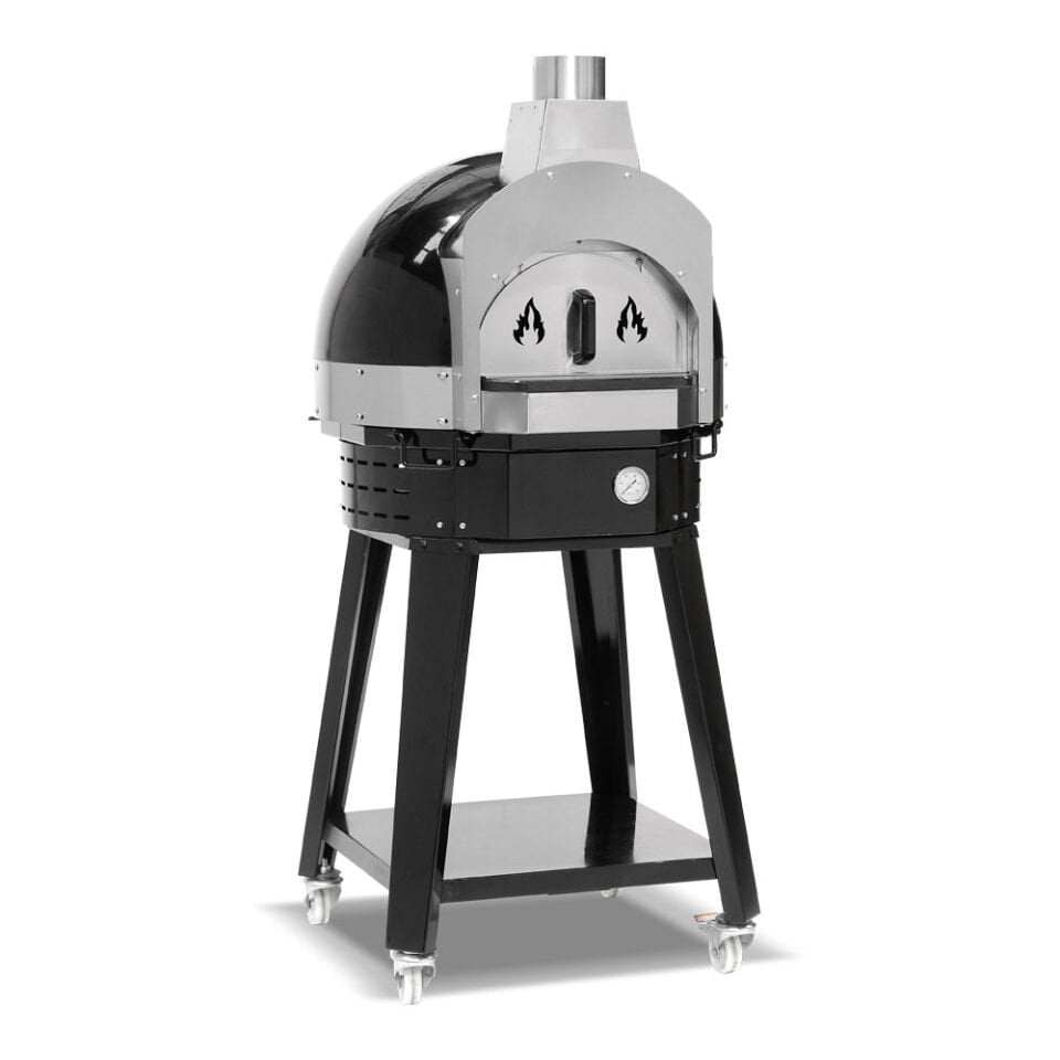 Taş Tabanlı Küçük Pizza Fırını Odunlu - EMP.SPO.H-60-W