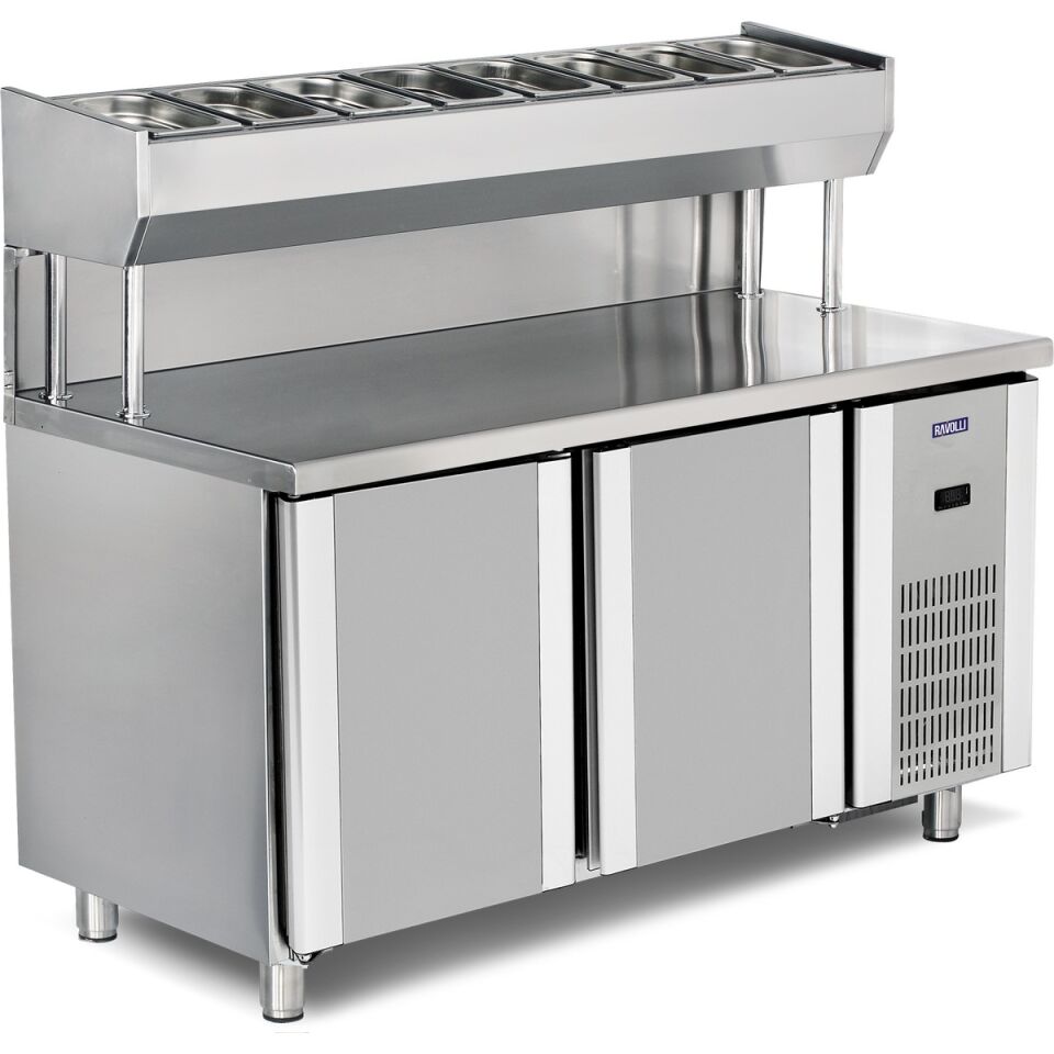 Pizza Ve Salata Hazırlık Buzdolabı 2 Kapılı - RVL.150.80.01-PSY