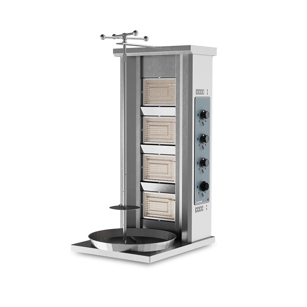 Döner Ocağı Gazlı Motorsuz 4 Radyanlı - KZ.DGN.04 Doğalgaz